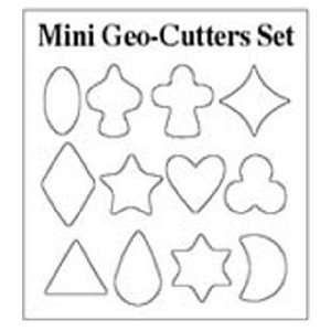 Donna Kato PolyClay Endorsed Makins Mini Geometric Tin Clay Cutter Set