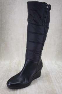 UGG Australia Leona Tall Fold over Nylon Wedge boots 9  
