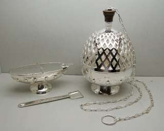 Classic Censer (thurible) Boat & Spoon Set +chalice co  