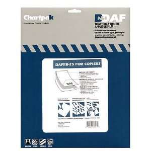 Chartpak Drafting and Design Applique Film box of 10 DAFCPB8L 10 