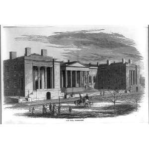   City Hall,Van Vranken,Illustrated News,Washington,1853: Home & Kitchen