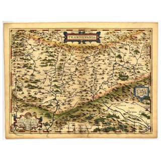 Doll House Old Map Of Transylvania From The Late 1500s  