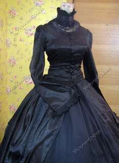 Victorian Gothic Lolita Brocade Dress Ball Gown 156 M  