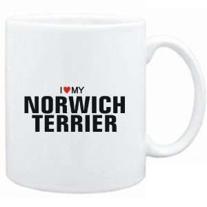  Mug White  I love my Norwich Terrier  Dogs: Sports 