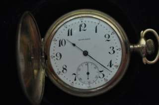 VINTAGE 16S E. HOWARD HUNTING CASE POCKETWATCH KEEPING TIME 