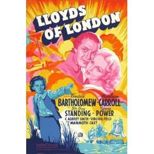  Lloyds of London Movie Poster (11 x 17 Inches   28cm x 