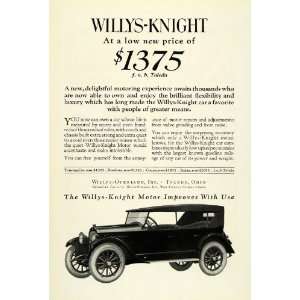  1922 Ad Willys Overland Motor Car Willys Knight Vehicle 
