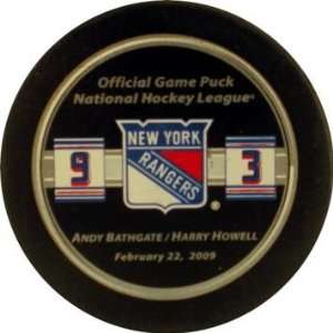  231986   Andy Bathgate/ Harry Howell Night Game Used 