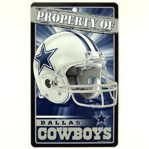   Dallas Cowboys Official Logo 7x12 Property Of Sign: Sports & Outdoors