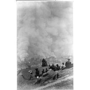   : Fire destroying city,San Francisco earthquake,1906: Home & Kitchen