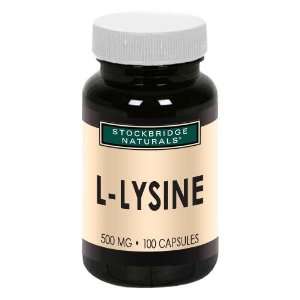  Stockbridge Naturals   L Lysine     100 capsules Health 