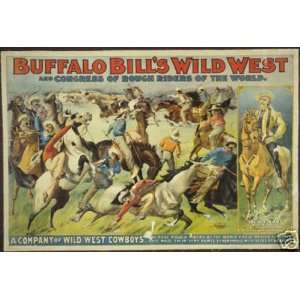  Buffalo Bill Wild West Show Poster 12in x 18in Everything 