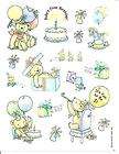 Sheet Vintage?? Stickers   Babys First Birthday Bear   Hallmark