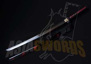 Hand forged T10 1095 Real Clay Tempered Steel Japanese Samurai Katana 