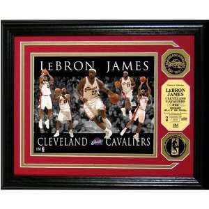  Lebron James Dominance Gold Coin Photo Mint W/ Two Coins 