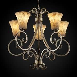  ALR 8570   Justice Design   Victoria 5 Uplight Chandelier 