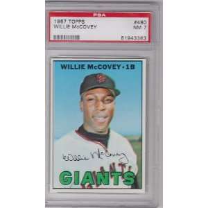  1967 Topps Willie McCovey #480 PSA 7 Sports Collectibles