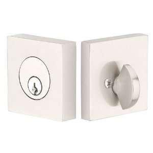 Emtek 8469US15 Satin Nickel Square Deadbolt Square Brass Modern Single 