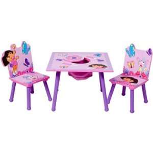 Nickelodeon Dora the Explorer Table & Chair Set w/ Storage:  