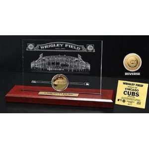  Wrigley Field 24KT Gold Coin Etched Acrylic Everything 