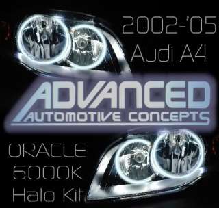 02 05 Audi A4 ORACLE Headlight hid HALO Demon Eyes Kit!  
