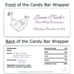 Violet Hearts Candy Wrapper: Grocery & Gourmet Food