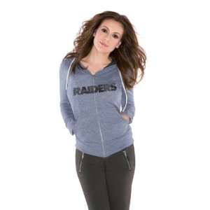 Oakland Raiders Womens Tried and True Tri Blend Full Zip Hoodie   by 