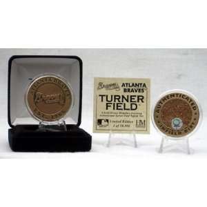 ATLANTA BRAVES TURNER FIELD AUTHENTICATED INFIELD DIRT COIN