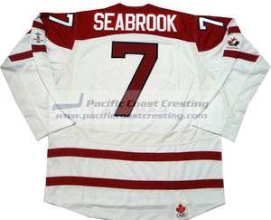 BRENT SEABROOK TEAM CANADA 2010 OLYMPIC JERSEY HAWKS  