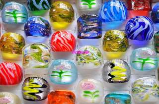 wholesale 50pcs handmake assorted glass rings #10  