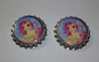 Listing for a set of 2 finished bottle caps in the theme 