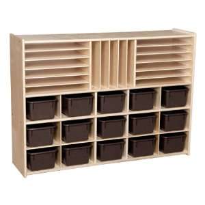  15 Tray Multi Use Wooden Storage Unit Unassembled and with 