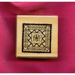    Stamp Rubber Stamp on 2 X 2 Wood Block: Arts, Crafts & Sewing