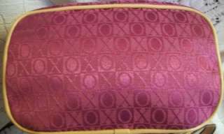 XOXO Backpack Purse Signature Plum Jacquard/Canvas Bag Gorgeous Color 