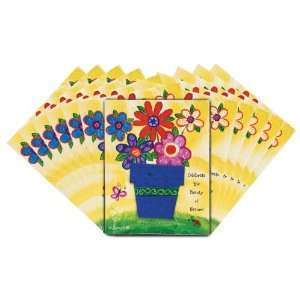  Seed Paper Garden Pot Shaped Lil Bloomer Card, 12 pack: Home & Kitchen
