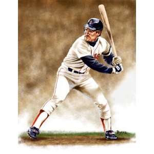  Boston Red Sox Wade Boggs Artist Lithograph Sports 