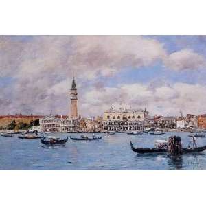   the Campanile the Ducal Palace and the Piazzetta, By Boudin Eugène