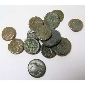  lot of Uncleaned Greek Bronze Coins C.4th Century BC 