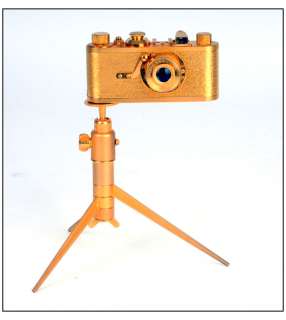 Leica IIIf +Leica I+ UR Leica + tripod replica 24K gold  