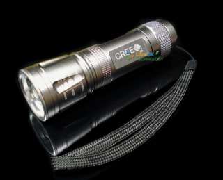 300LMs CREE Q5 LED Adjustable Focus Flashlight Torch NW  