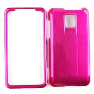 LG G2X 4G Crystal Solid Hot Pink Hard Case/Cover/Faceplate 