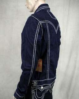 True Religion Jeans Denim Jacket JIMMY Super T BODY RINSE 24900NBT2 