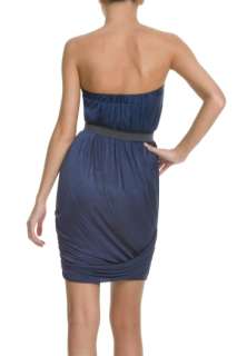 NEW* BCBG RUNWAY Dk Ink Jersey Strapless Dress M $248  