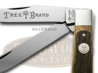 BOKER TREE BRAND Beer Barrell Wood Trapper Pocket Knife Knives  