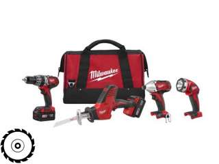 New Milwaukee 2695 24 M18 cordless lithium ion 4 tool combo kit  