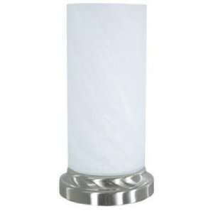   Sovereign White Alabaster Glass Uplight Accent Lamp: Home Improvement