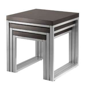    Jared 3pc Nesting Table In Black By Winsome