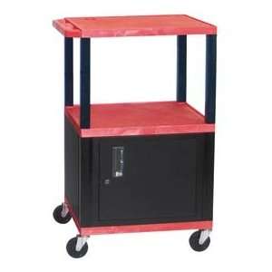  Red Tuffy Garage & Shop Utility Cart With Cabinet 250 Lb 
