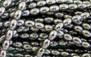 Strands Of Larger Semi Precious Hematite Oval Beads  