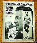 COUNTERFEIT TRATOR 1962 Movie Poster WILLIAM HOLDEN  